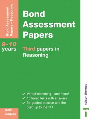 Bond Assessment Papers - Third Papers in Verbal Reasoning 9-10 Years (Pamphlet)