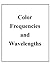 Color Frequencies and Wavelengths, summarized and illustrated