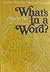 What's in a word?: Language...