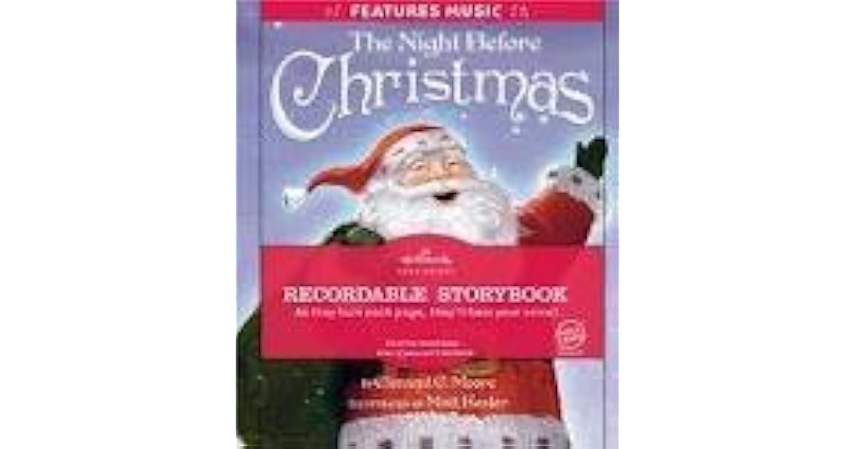 Hallmark the Night Before Christmas Recordable Board Book by Clement C
