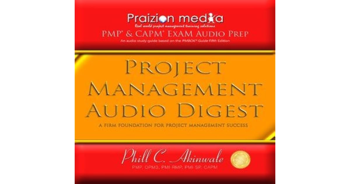 Project Management Audio Digest 18 PMP Exam Audio CDs By Praizion Media