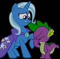 Trixie and Spike Go Down the Hooooole!