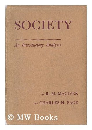 Society, An Introductory Analysis, (Hardcover)