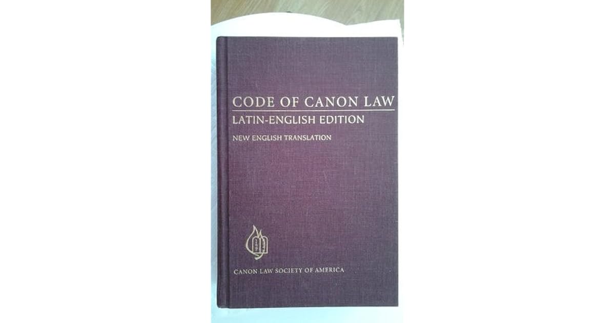 Code of Canon Law LatinEnglish Edition by The Catholic Church