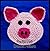 Pig Hot Pad Crochet Pattern