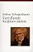 L'art d'avoir toujours raison by Arthur Schopenhauer