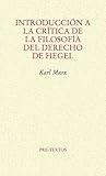 Introducción a la crítica de la filosofía del derecho de Hegel