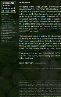 Nutrition for Children: Practical and To-The-Point (ebook)