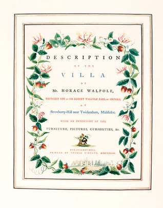 Description of the Villa at Strawberry Hill (Paperback)
