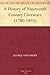 A History of Nineteenth Century Literature (1780-1895)