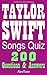 TAYLOR SWIFT SONGS QUIZ Boo...