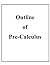 Outline of Pre-Calculus