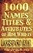 1000 Names, Titles, & Attributes of Him Who is Lord of All