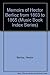 Memoirs of Hector Berlioz from 1803 to 1865 (Music Book Index Series)
