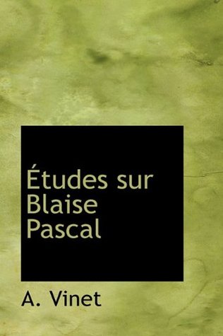 Etudes Sur Blaise Pascal