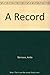 A Record by Anita Barrows