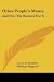 Other People's Money by Louis D. Brandeis Other People's Money by Louis D. Brandeis