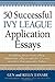 50 Successful Ivy League Application Essays