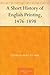 A Short History of English Printing, 1476-1898
