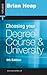 Choosing Your Degree Course and University