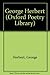 George Herbert: A Selection of His Finest Poems