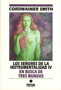 Portada de En busca de tres mundos, de Cordwainer Smith
