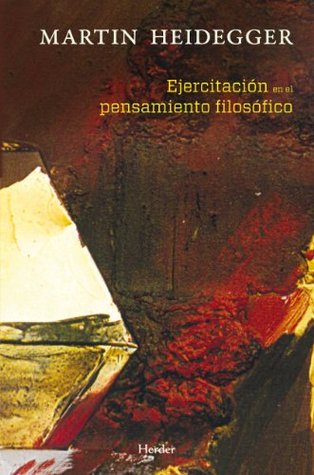 Portada de Ejercitación en el pensamiento filosófico, de Martin Heidegger