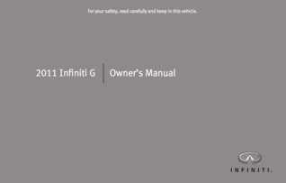 2011 Infiniti G37 Sedan Owner's Manual
