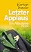 Letzter Applaus. Ein Altaus...