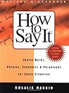 How to Say It: Ch...