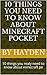 10 things you need to know about minecraft pocket: 10 things you realy need to know about minecraft pe