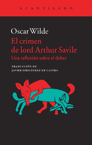 Portada de El crimen de lord Arthur Savile, de Oscar Wilde