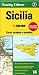Sicily Sicilia Regional Road Map