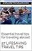 27 Lifesaving Travel Tips by John Gentry