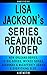 Lisa Jackson Series Reading Order: Series List - In Order: New Orleans series (Bentz Montoya series), To Die series (Alvarez and Pescoli series), Wicked ... (Listastik Series Reading Order Book 27)