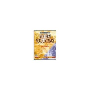 Modern Accountancy Volume I, 2nd Edition (Paperback)