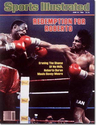 1983 Sports Illustrated  -  with Davey Moore & Roberto Duran on the cover