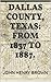 Dallas County, Texas: From 1837 to 1887