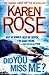Did You Miss Me? (Romantic Suspense, #14; Baltimore, #3)