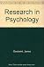 Research in Psychology by C. James Goodwin