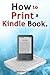 How to print a kindle book