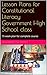 Lesson Plans for Constitutional Literacy Government High School class: 15 week plan for complete course
