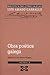 Obra poética galega Luís Amado Carballo (Edicion Literaria) (Galician Edition)
