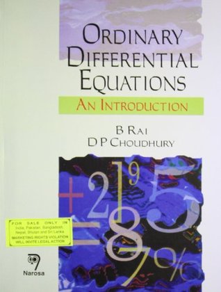 Elementary Ordinary Differential Equations