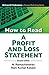 How to Read a Profit and Loss Statement