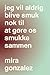 jeg vil aldrig blive smuk nok til at gøre os smukke sammen by Mira González