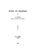 Notes on brahman
