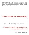 TOGAF Unlocked (the missing pieces): Deliver Business Value with IT! – Design: Spell out IT Activities from a demand and supplier side TOGAF Unlocked (the missing pieces): Deliver Business Value with IT! – Design: Spell out IT Activities from a demand and supplier side