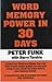Word Memory Power 30 Day by Begona Beutelspacher