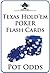 Texas Hold'em Poker Flash Cards by Color Up